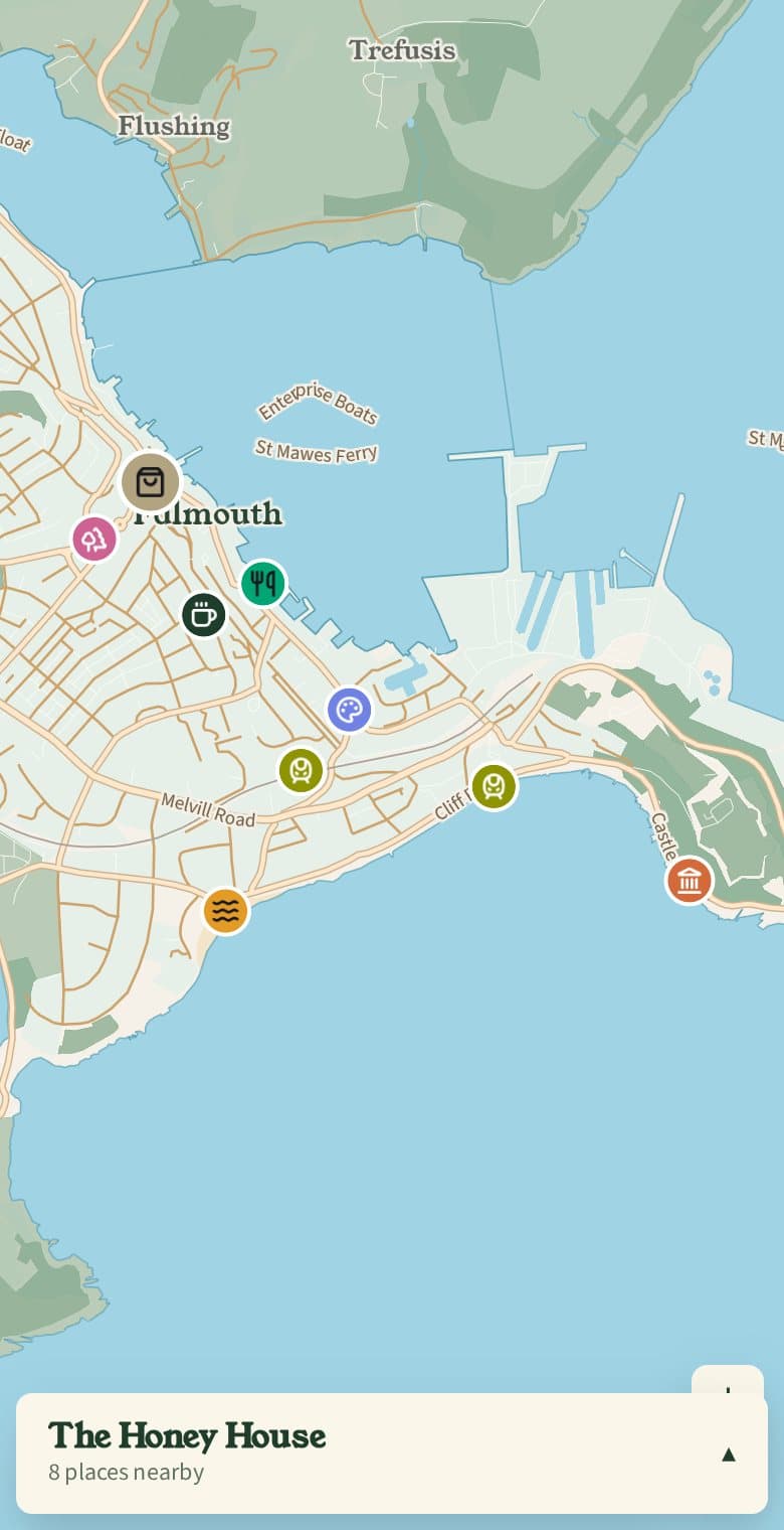 Harbour & Hive: a Visit map designed by Mappio